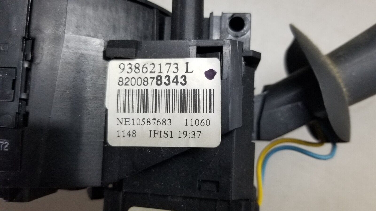 Renault Trafic II Wiper Indicator Headlight Stalk Switch + Squib Ring 2011 Van - Image 7