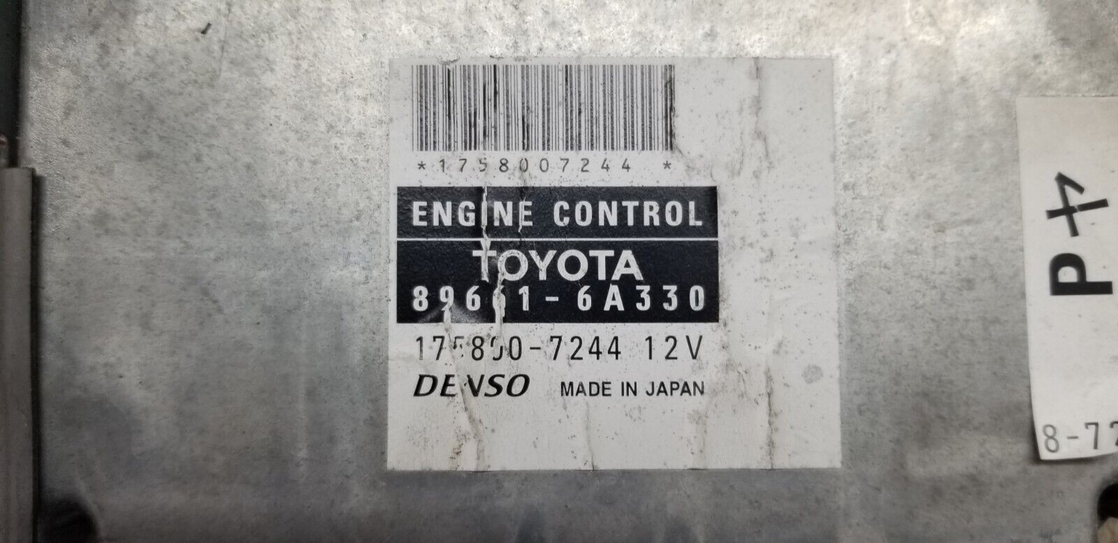 Toyota Land Cruiser Cruiser 2005 Engine Control Unit Module (Ecu) 896616A330 |O - Image 3