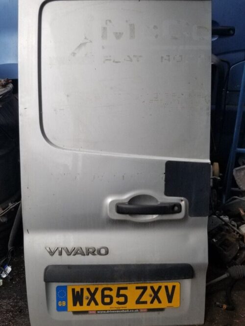 Vauxhall Vivaro Door Rear Left Silver X82 2015 - 2019