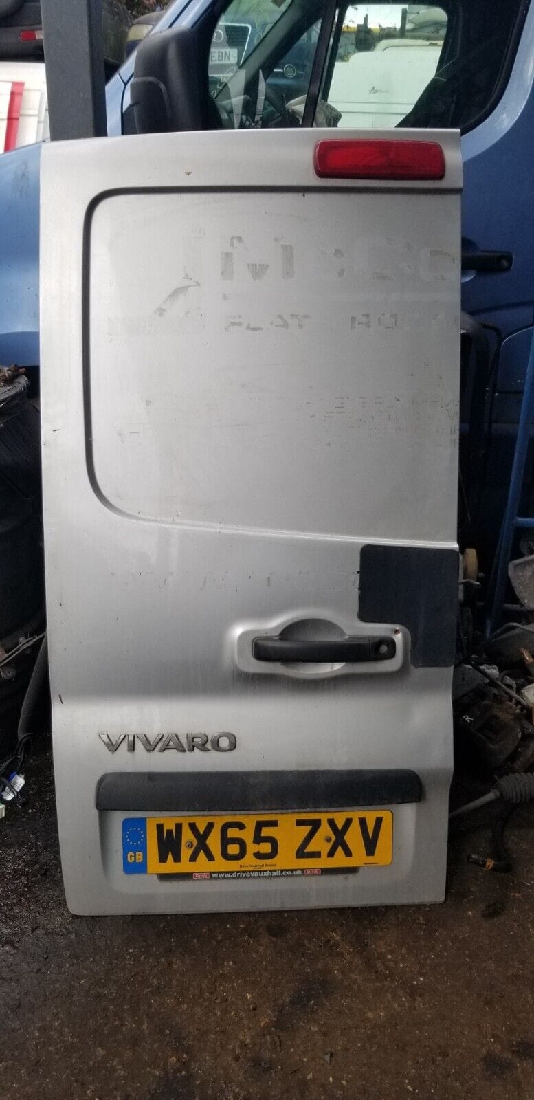 VAUXHALL VIVARO DOOR REAR LEFT SILVER X82 2015 - 2019