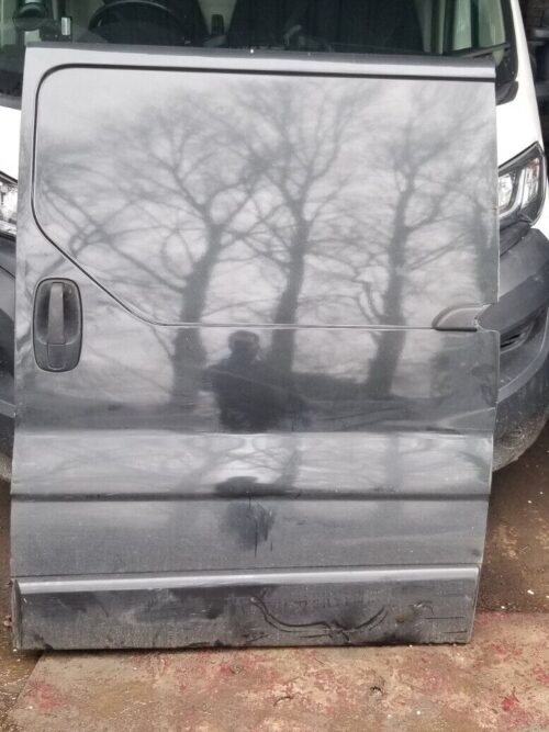 VAUXHALL VIVARO MK1 2014 LEFT SIDE LOADING DOOR BLACK