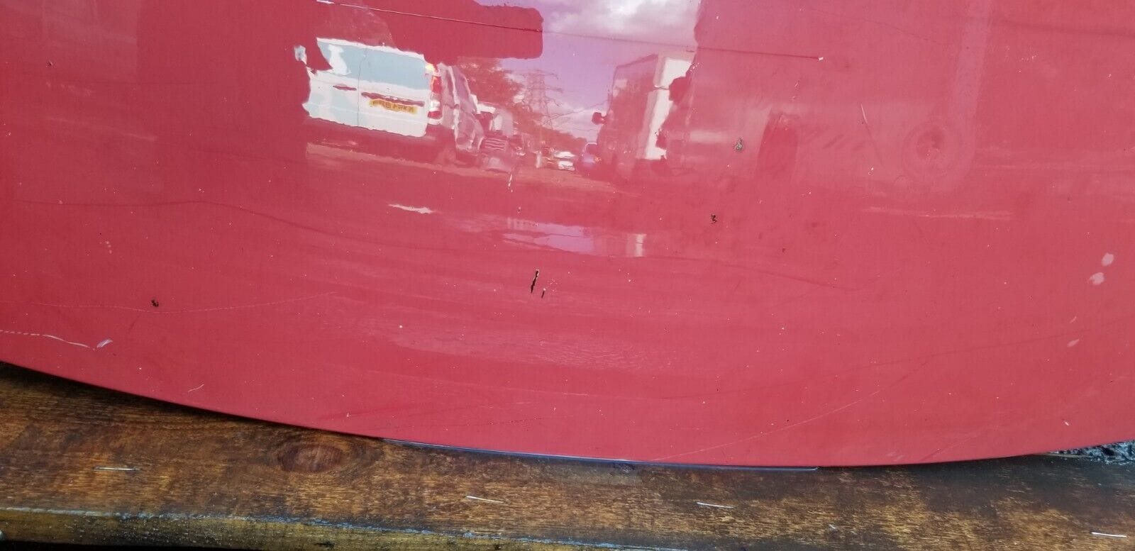 VAUXHALL VIVARO / RENAULT TRAFIC / NISSAN PRIMASTAR BONNET 2001 - 2013 RED - Image 3