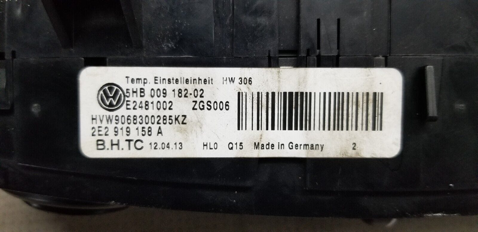 VOLKSWAGEN CRAFTER Heater Climate Control Module 2014 2.0 Diesel HVW9068300285KZ - Image 3