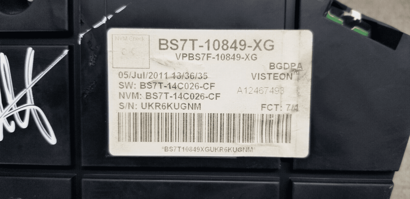 2011 Ford Galaxy Mk3 2.0 Tdci Automatic Ecu Kit Bg91-12A650-Pg - Image 19