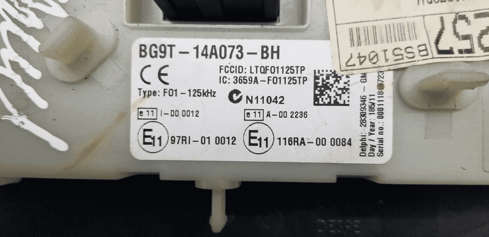 2011 Ford Galaxy Mk3 2.0 Tdci Automatic Ecu Kit Bg91-12A650-Pg - Image 7