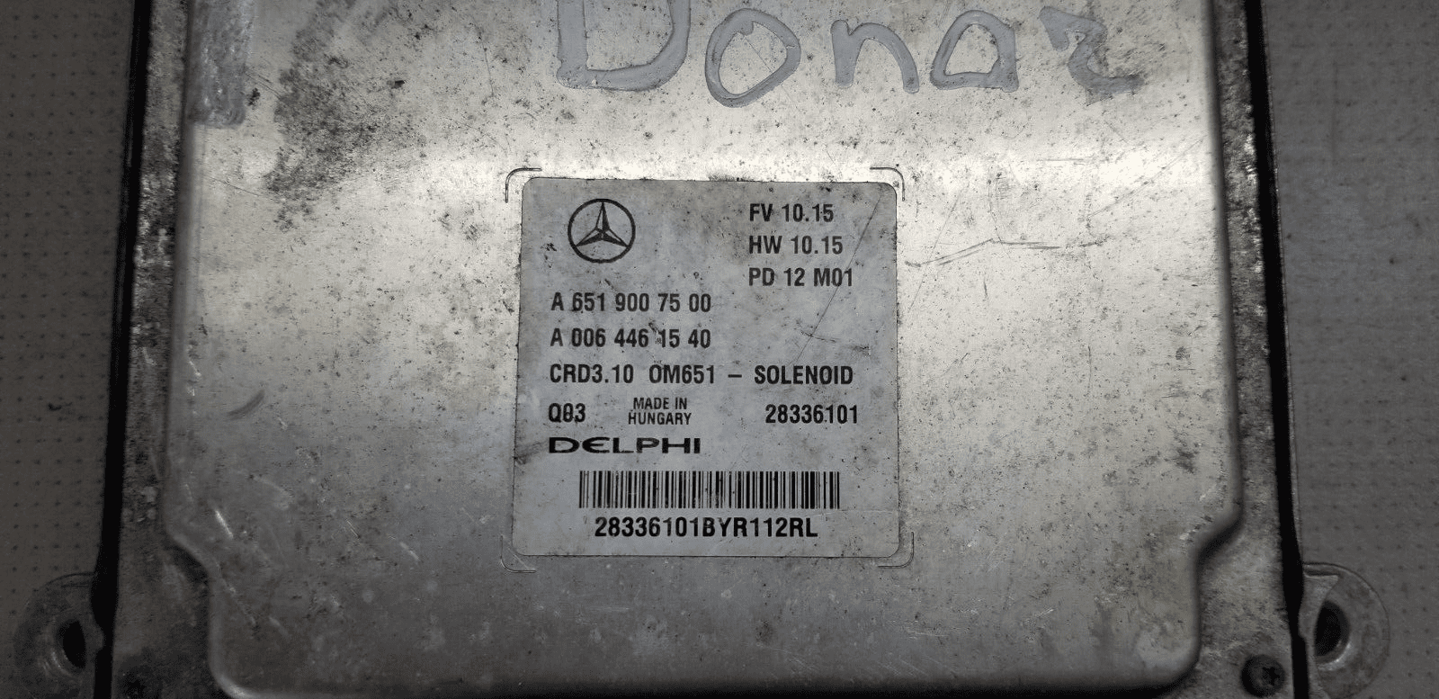 2012 Mercedes Benz C-ClassS 2.1L Diesel OM651 Engine ECU A6519007500 |O - Image 3