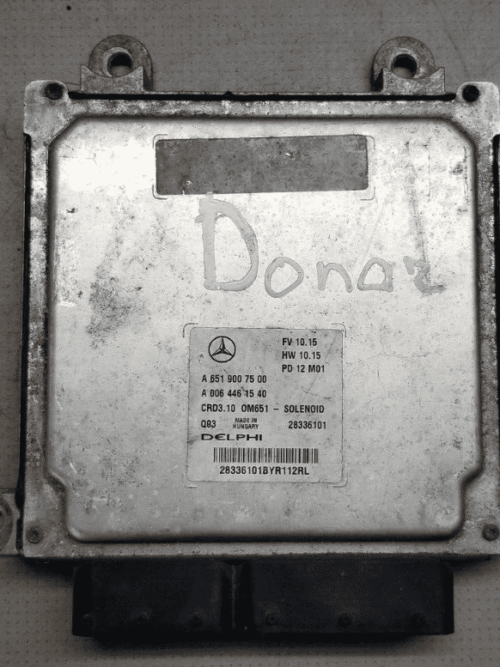 2012 Mercedes Benz C-ClassS 2.1L Diesel OM651 Engine ECU A6519007500 |O