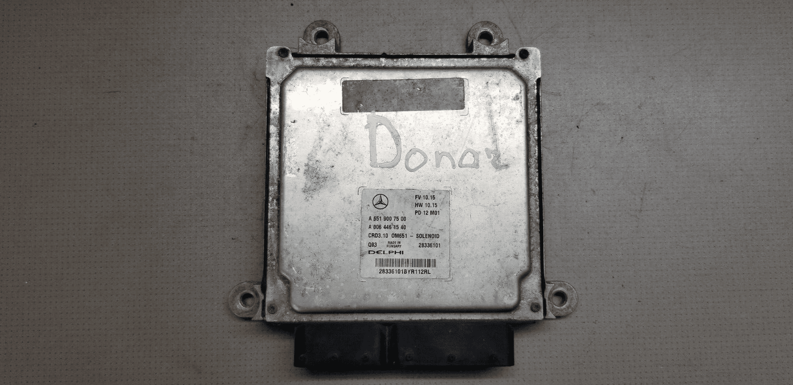 2012 Mercedes Benz C-ClassS 2.1L Diesel OM651 Engine ECU A6519007500 |O