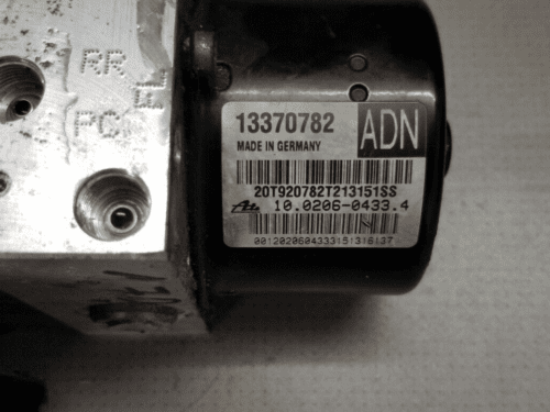 2012 OPEL VAUXHALL ASTRA 1.3 DIESEL ABS PUMP & CONTROL MODULE GENUINE 13370782