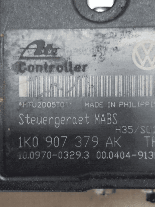 2012 Skoda Octavia 1.6 Diesel Abs Pump  1KO 614 117 S-1 KO 907 379 AK |O