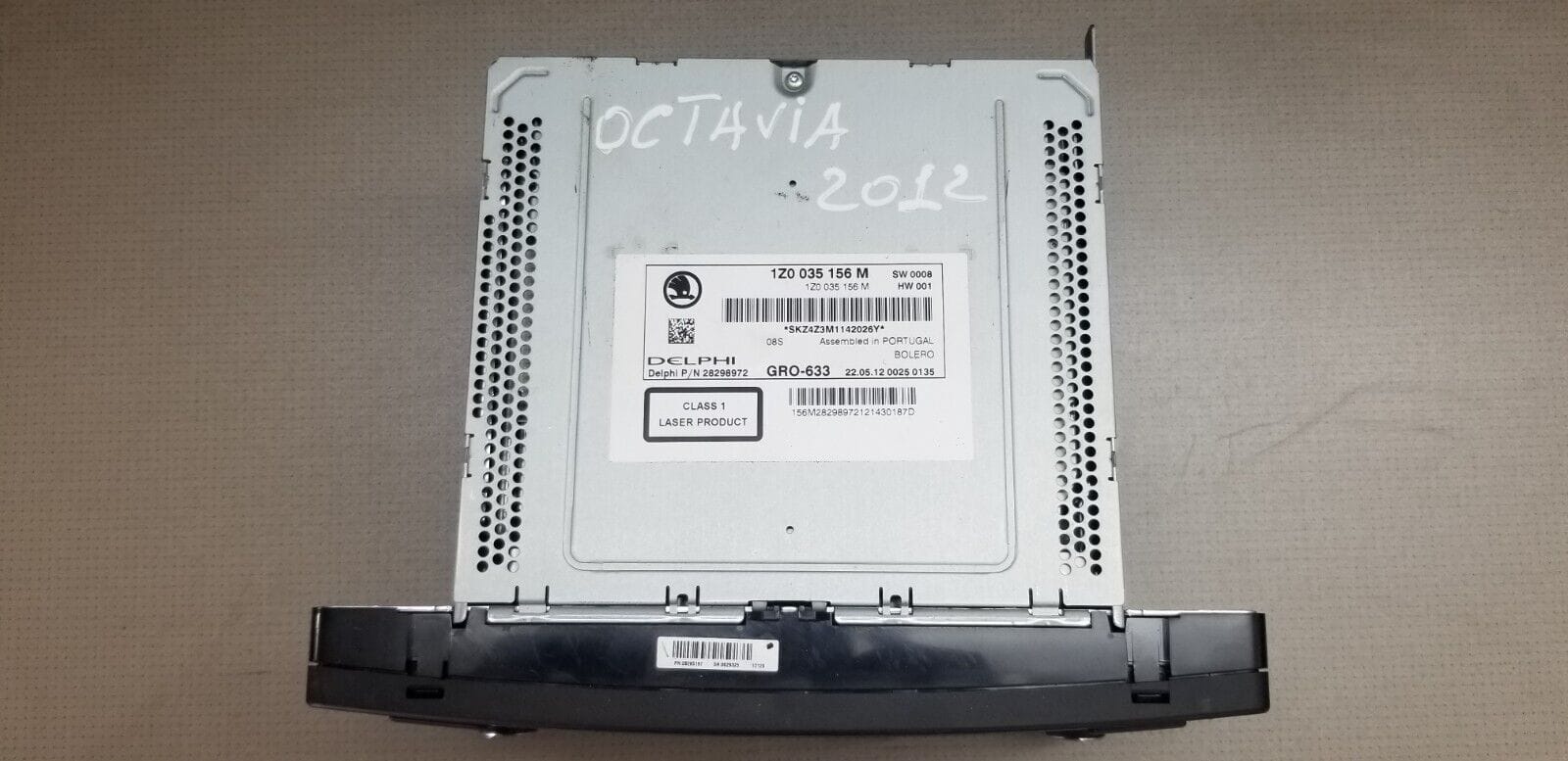 2012 Skoda Octavia Cd Changer Mp3,Sd Slot+Satnav 1Z0035156 Genuine - Image 3