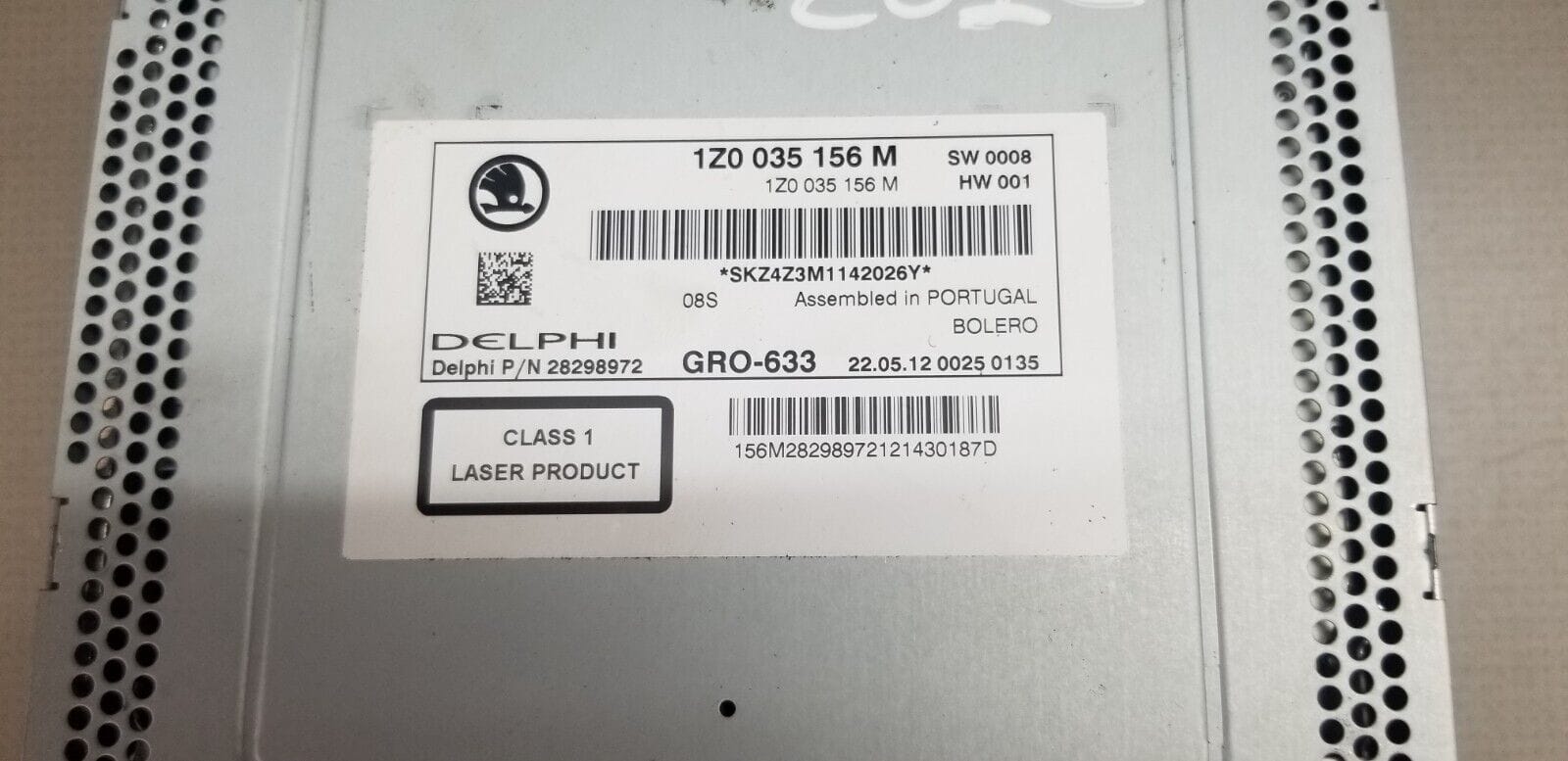 2012 Skoda Octavia Cd Changer Mp3,Sd Slot+Satnav 1Z0035156 Genuine - Image 4