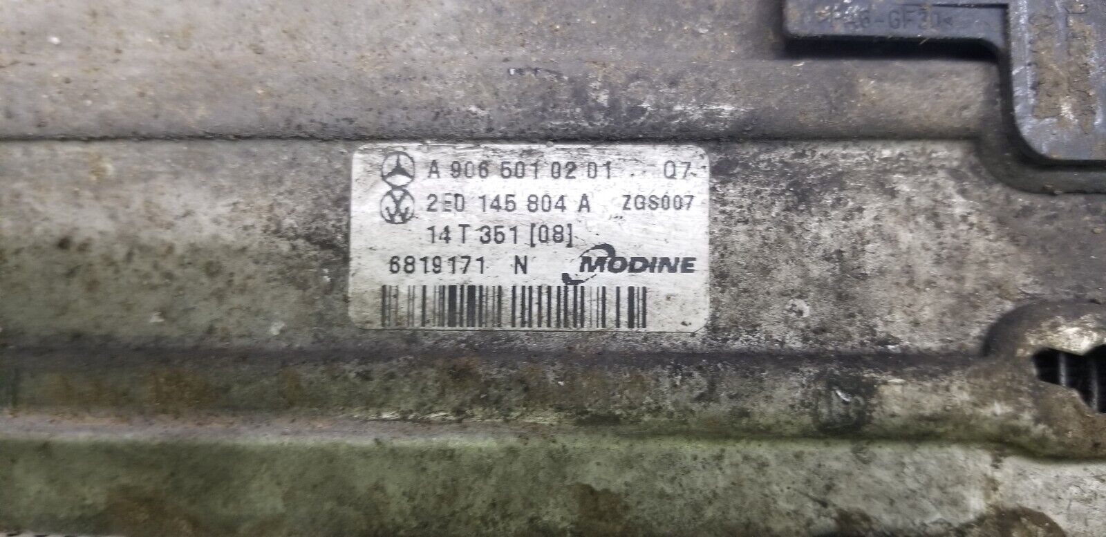 2014 MERCEDES BENZ SPRINTER 2.1 DIESEL INTERCOOLER A9065010201 - Image 4