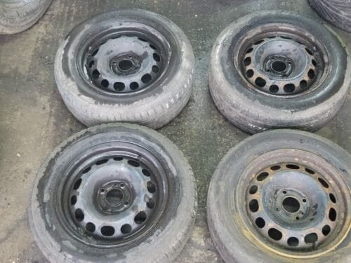 4x STEEL RIMS & TYRES 195/65R15