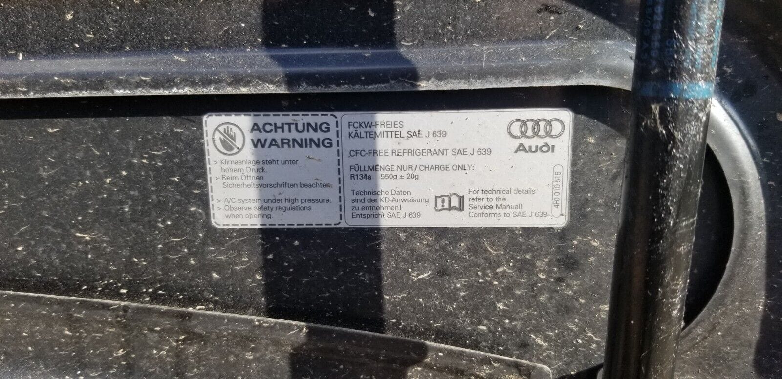 AUDI A6 C6 BLACK BONNET 4F0010515 - Image 8