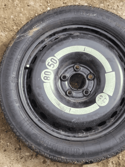 MERCEDES-BENZ E-CLASS E250 2012 Spare Saver Wheel T135/80R17