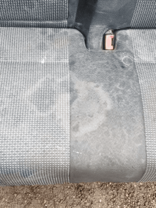 Close-up of Sprinter double seat upholstery