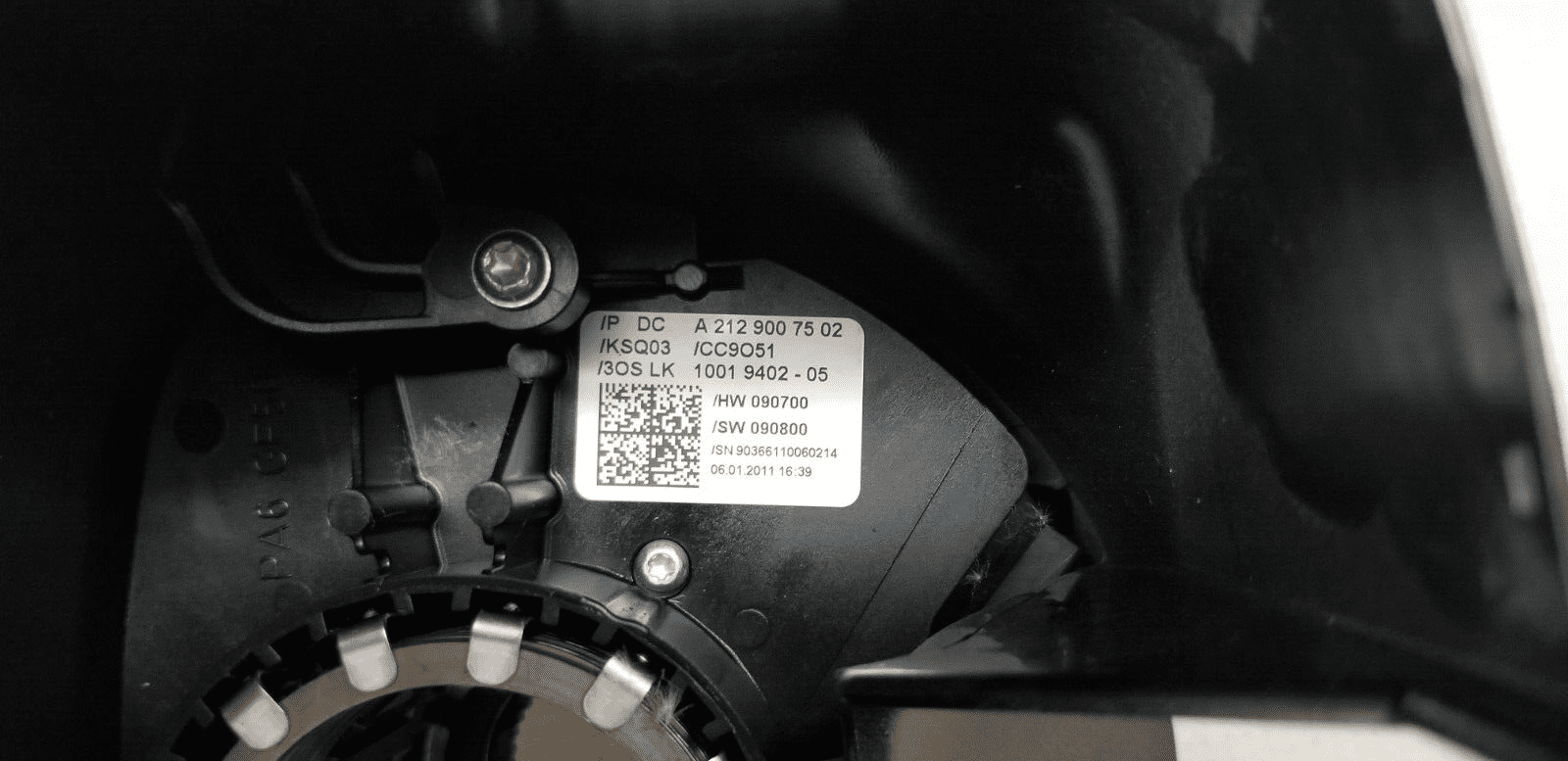 Mercedes Benz E W212 Wiper Indicator Stalk and Squib A2129007502 2009 - 2013 |O - Image 5