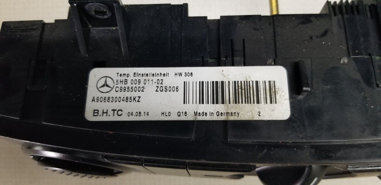 MERCEDES SPRINTER Heater Control Panel 2012 Diesel A9068300485 - Image 3