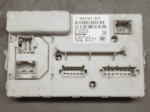Mercedes W207 boot lid control unit A2079004500 front view