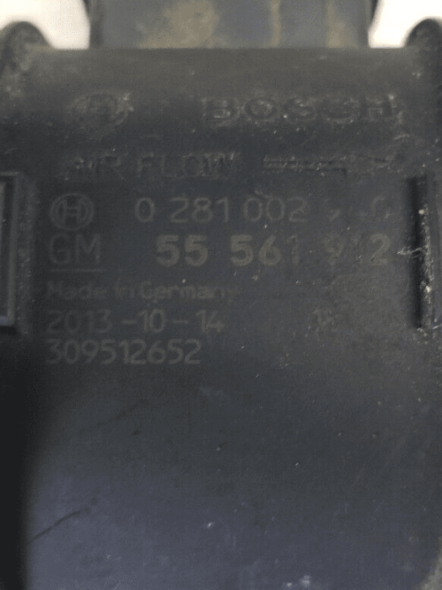 Mass Air Flow Sensor Chevrolet Vauxhall Astra J P10 Corsa 0281002940