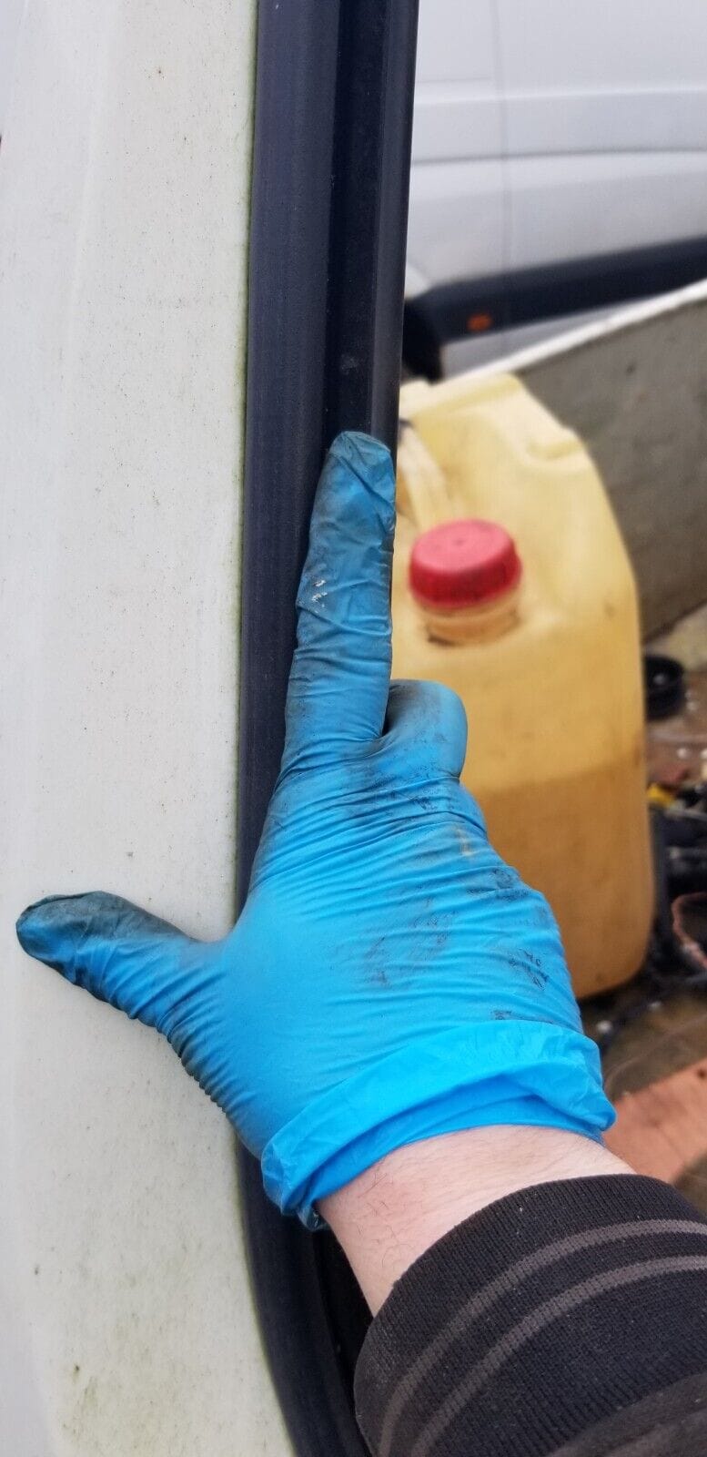 NISSAN NV400 Front Door O/S DRIVER SIDE 2015 WHITE, NO GLASS - Image 3