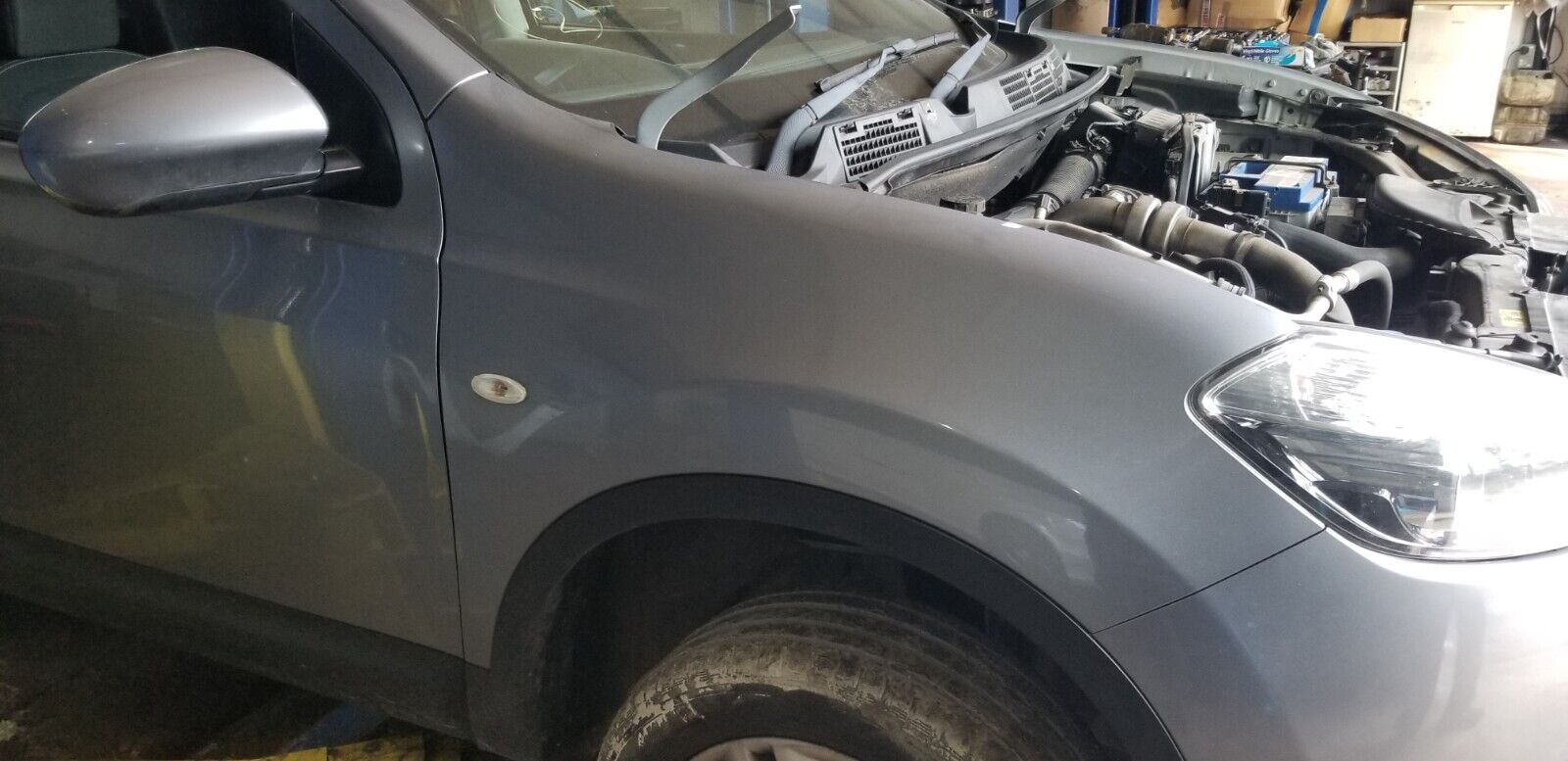 NISSAN QASHQAI J10 2011 FRONT WING RIGHT DRIVER SIDE SILVER