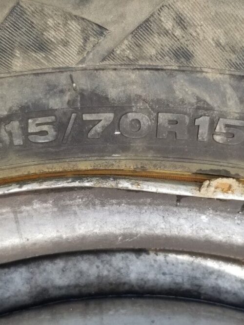 Citroën Relay 2018 steel wheel and tyre 215/70/R15C side profile