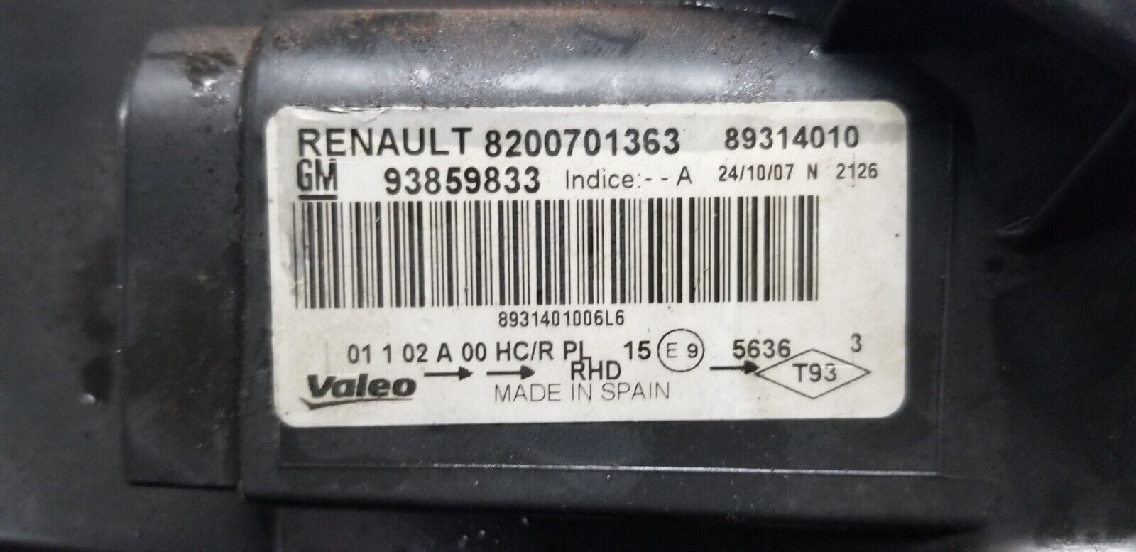 Renault Trafic 2014 Ns Passenger Side Headlight 8200701363 - Image 5