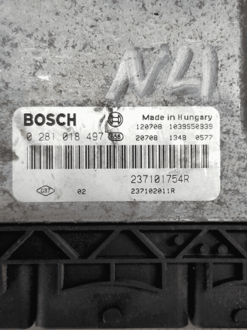 Renault Trafic Mk2 engine ECU part number 237101754R