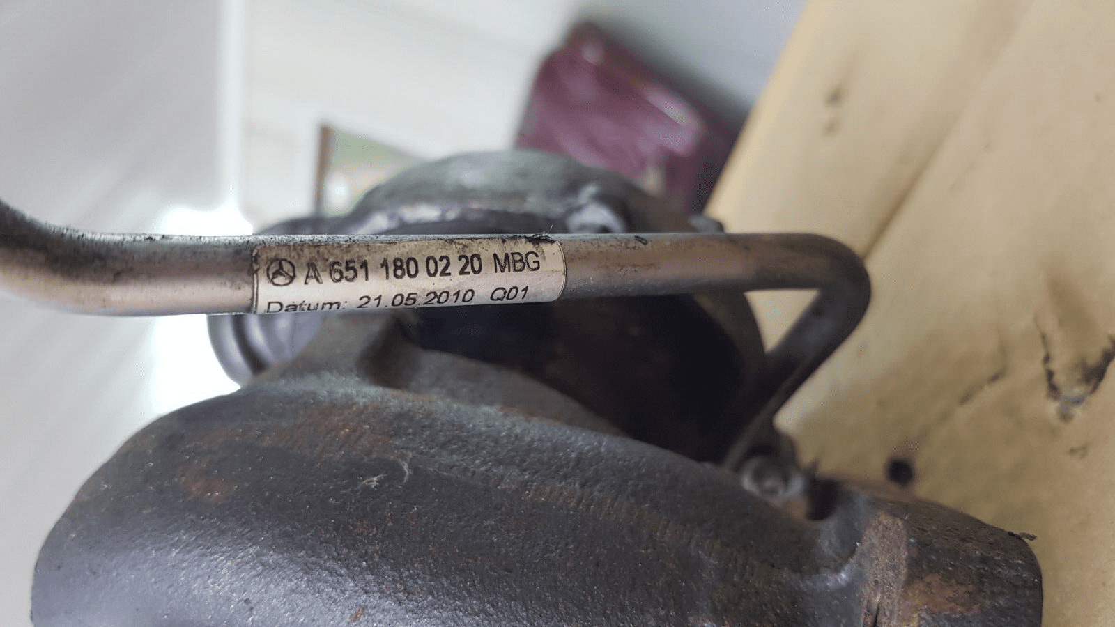 Turbocharger Mercedes W204 C-Class 2011 A6510902780 - Image 4