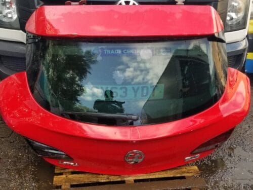 VAUXHALL ASTRA GTC CDTI 3DR HATCHBACK 09-16 TAILGATE RED