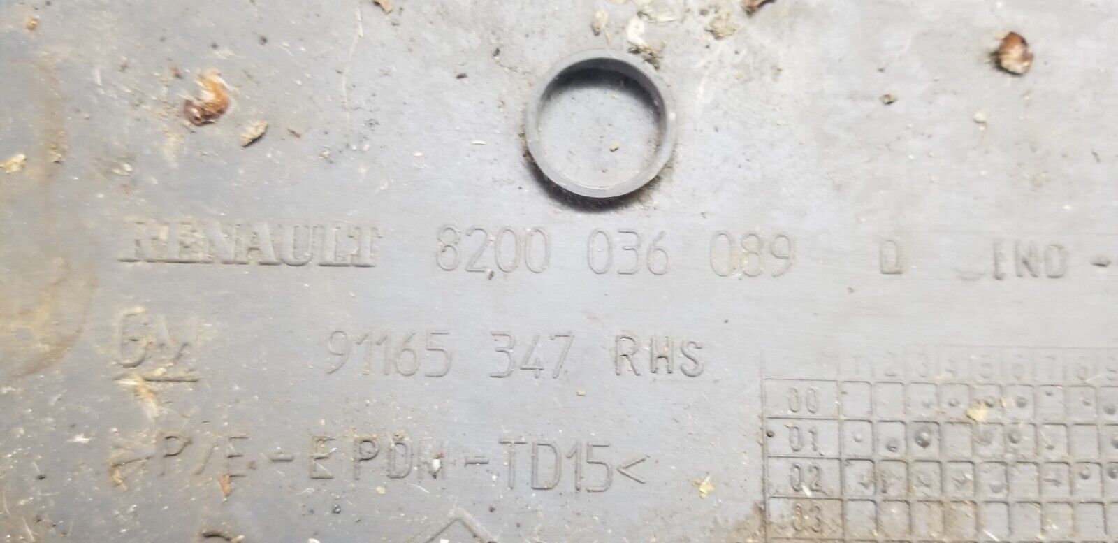 Vivaro Trafic 2001 - 2014 Driver Side Middle Trim Moulding Panel 8200036089 - Image 3