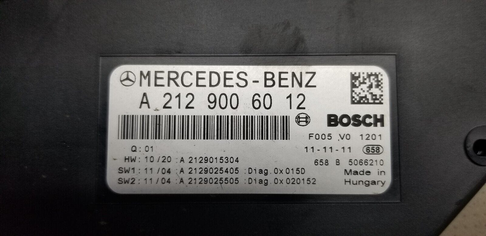 2012 Mercedes Benz E-Class E250 W212 CDI Fuse Box SAM Module A2129006012 - Image 4