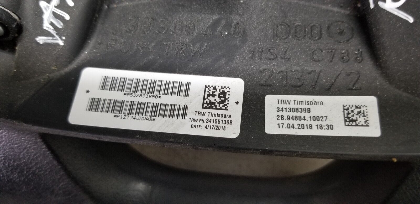 2018 Peugeot Boxer Radio Multifunction Steering Wheel And Bag 532893880 - Image 9