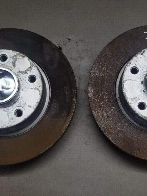 2X RENAULT TRAFIC VAUXHALL VIVARO REAR BRAKE DISC +WHEEL BEARING