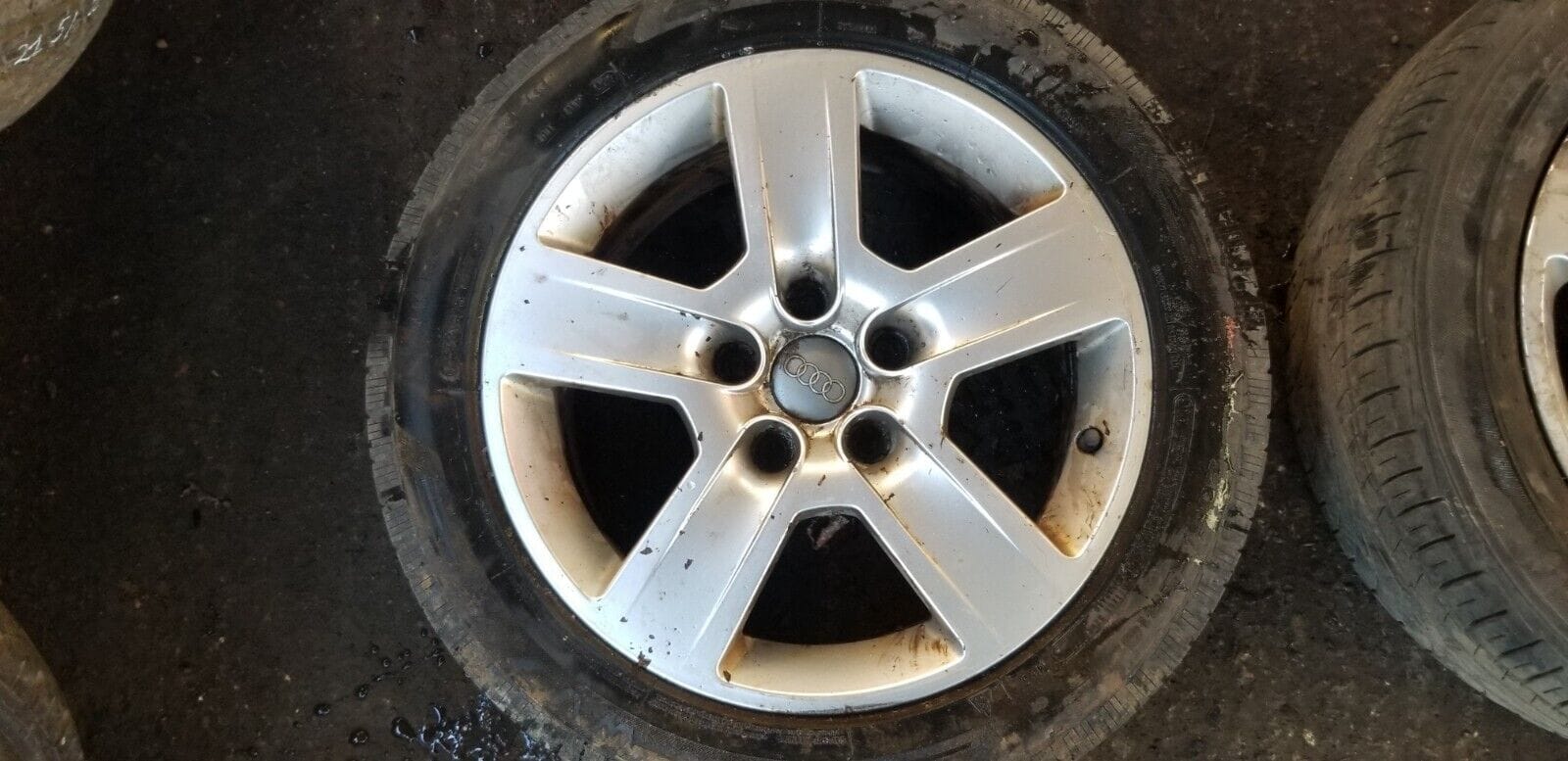 2x Audi A4 Alloy Wheel 8E0601025B And Tyre 205/55R16 |O - Image 3