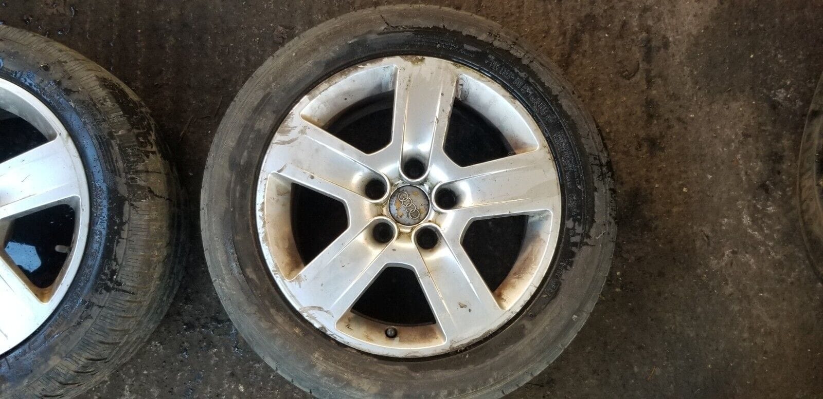 2x Audi A4 Alloy Wheel 8E0601025B And Tyre 205/55R16 |O - Image 4