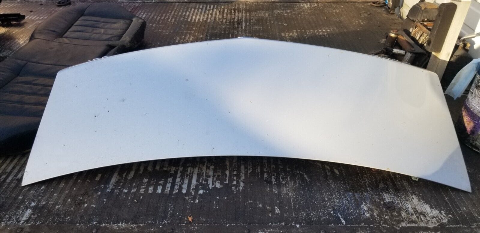 BOOT LID MERCEDES E-CLASS W212 2009-16 E220 CDI AVANTGARDE 4 DOOR SALOON SILVER - Image 4