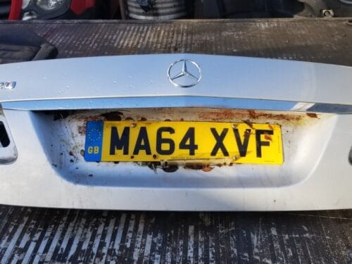 BOOT LID MERCEDES E-CLASS W212 2009-16 E220 CDI AVANTGARDE 4 DOOR SALOON SILVER