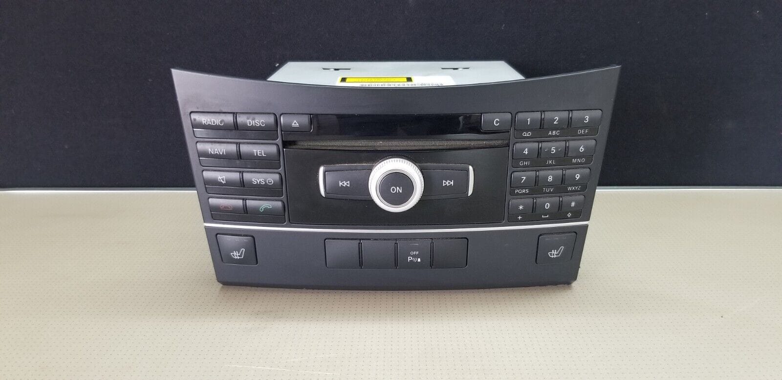MERCEDES E 250 Radio Controls A2129003708 - Front View