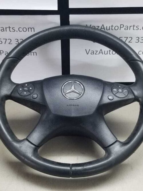MERCEDES C CLASS W204 LEATHER STEERING WHEEL WITH SRS A2044600303