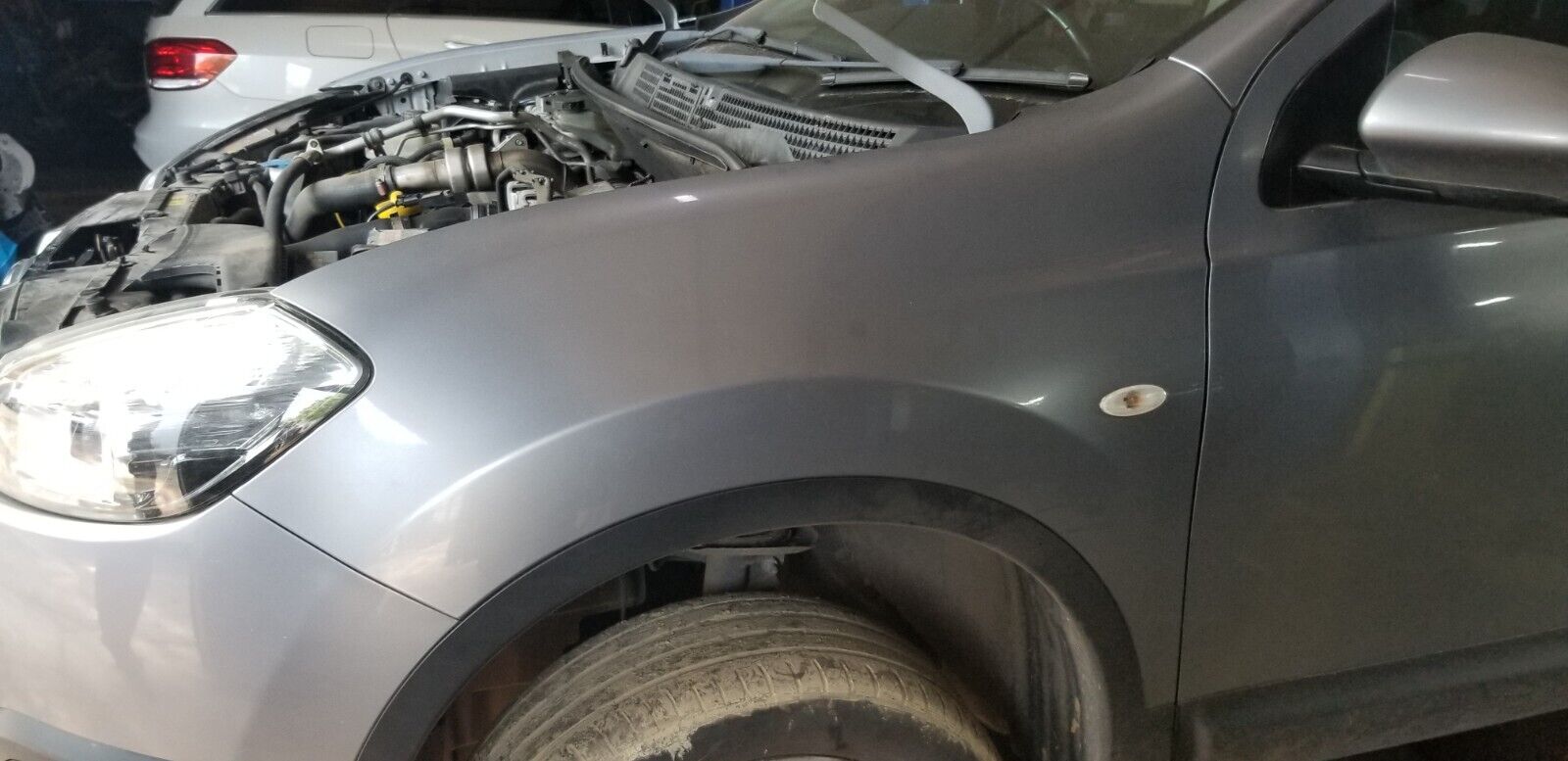 NISSAN QASHQAI J10 2011 FRONT WING PASSENGER LEFT SIDE SILVER