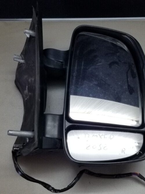 Peugeot Boxer 2018 Short Arm Electric Black Wing Door Mirror Driver Side |O