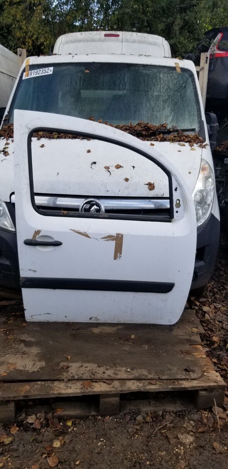 Renault Kangoo 2009-2013 Front Driver Side White Door