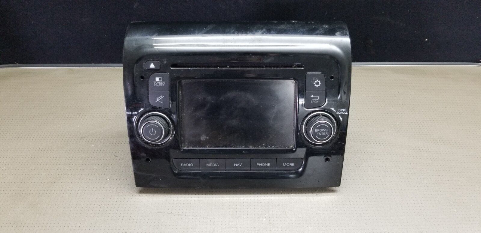 Front view of Relay Boxer 2018 Bluetooth DAB Sat Nav Head Unit (07356838800), compatible with Peugeot Boxer, Citroën Relay & Fiat Ducato.