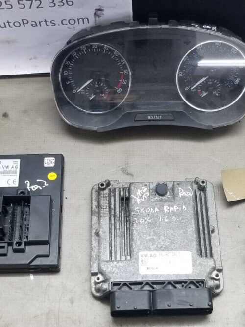 Skoda Rapid 2016 1.6 TDI Diesel ECU Kit + Key 04L907309E