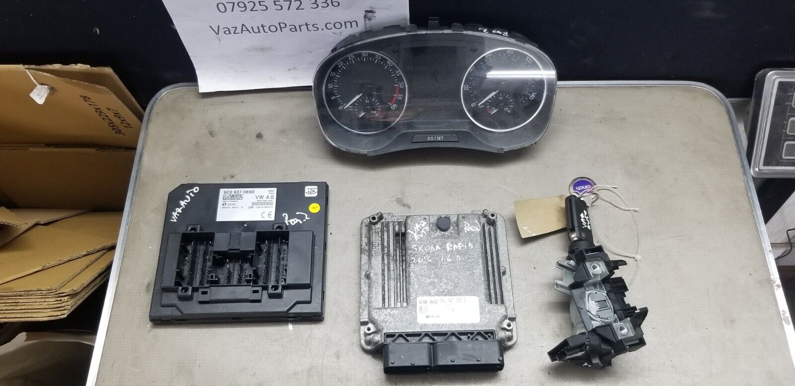 Skoda Rapid 2016 1.6 TDI Diesel ECU Kit + Key 04L907309E