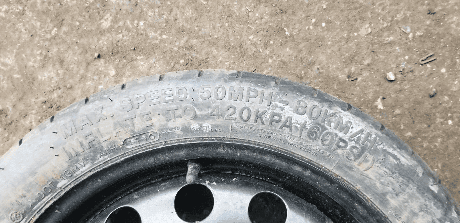 SPARE WHEEL VW AG 1KO 601 027 AL T125/70R16 - Image 4