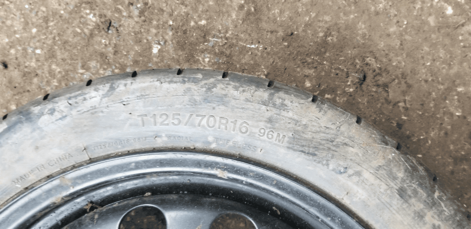 SPARE WHEEL VW AG 1KO 601 027 AL T125/70R16 - Image 5